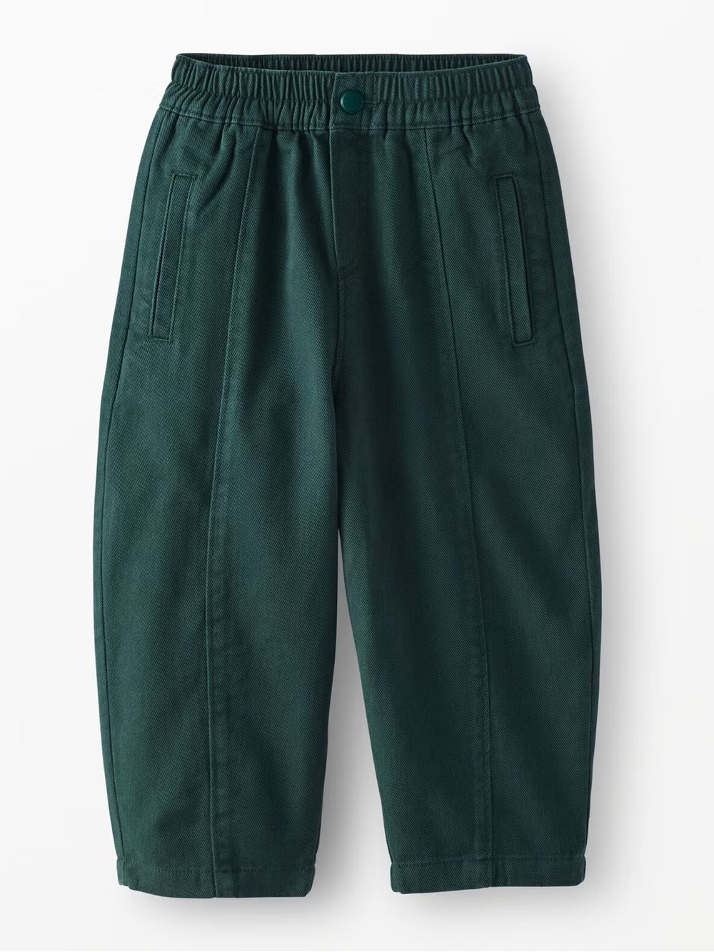 Hannah Andersson Twill Barrel Pants in Ponderosa Green